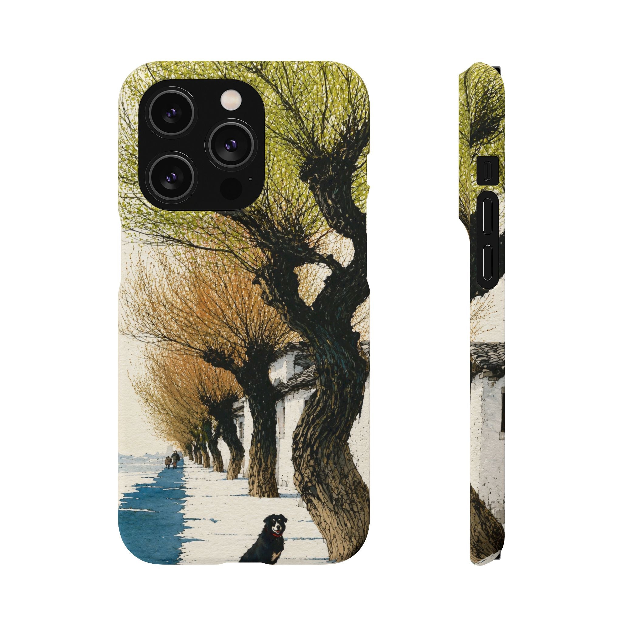 Serene Willow Landscape Phone Case