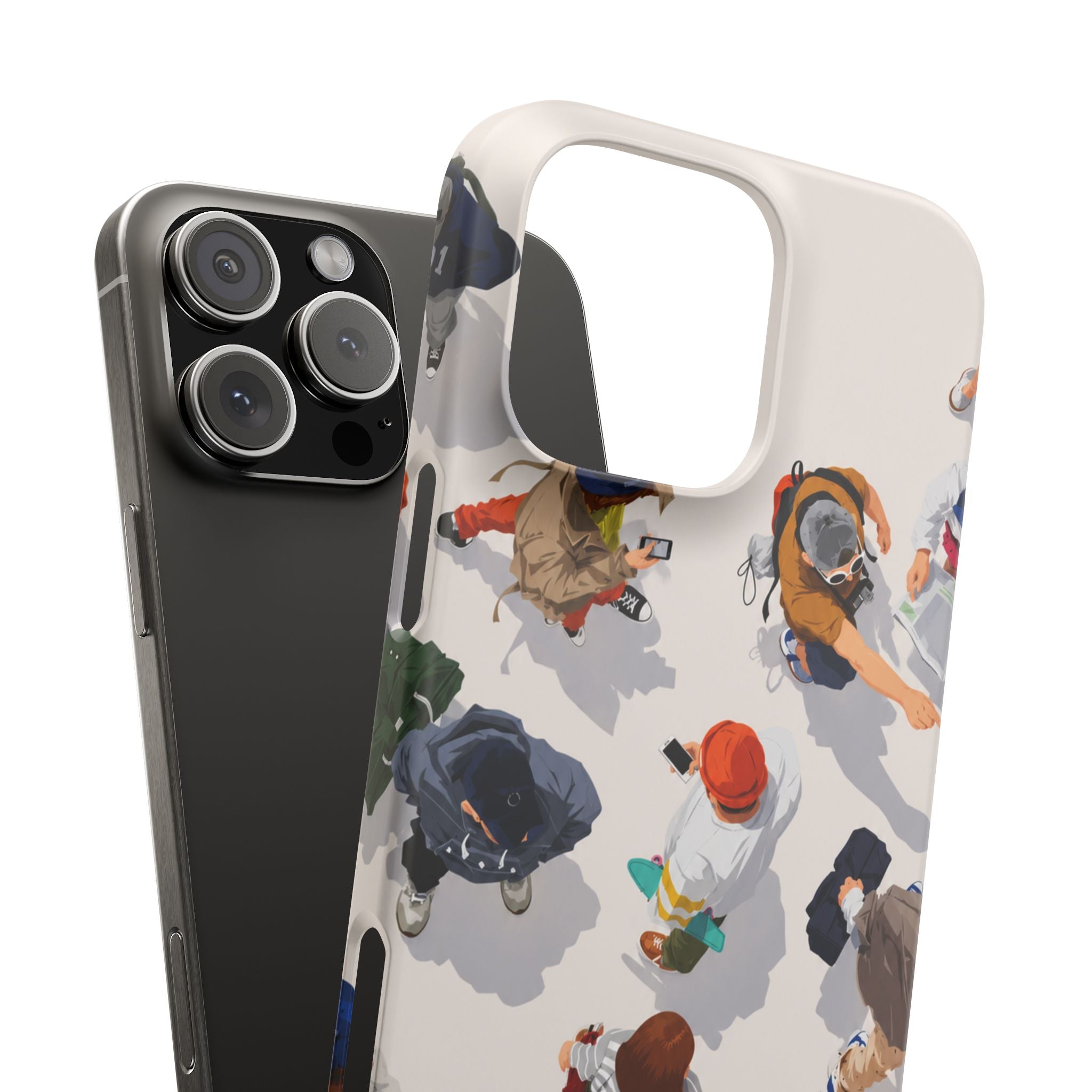 City Crowd Aesthetic Phone Case