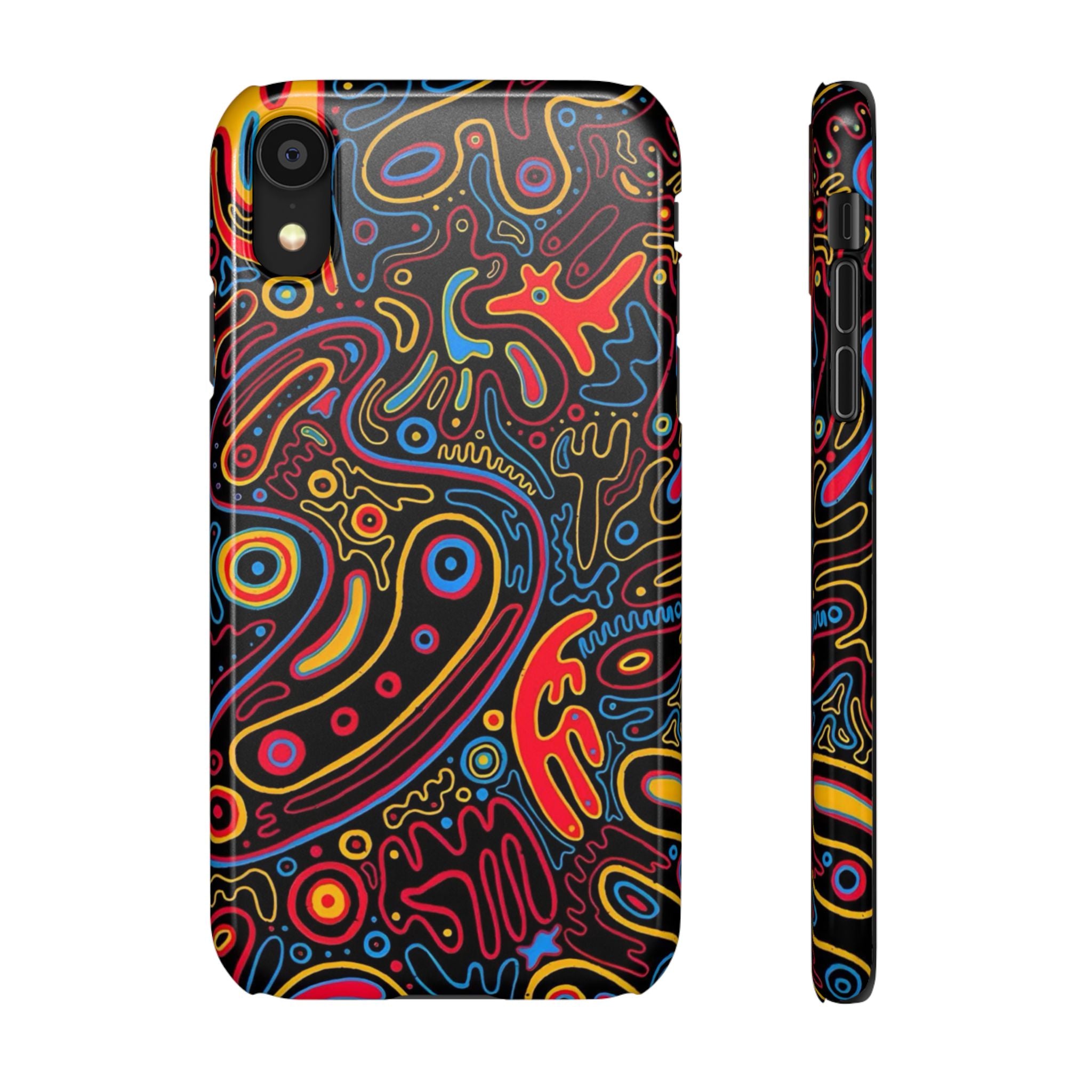 Neon Maze Phone Case
