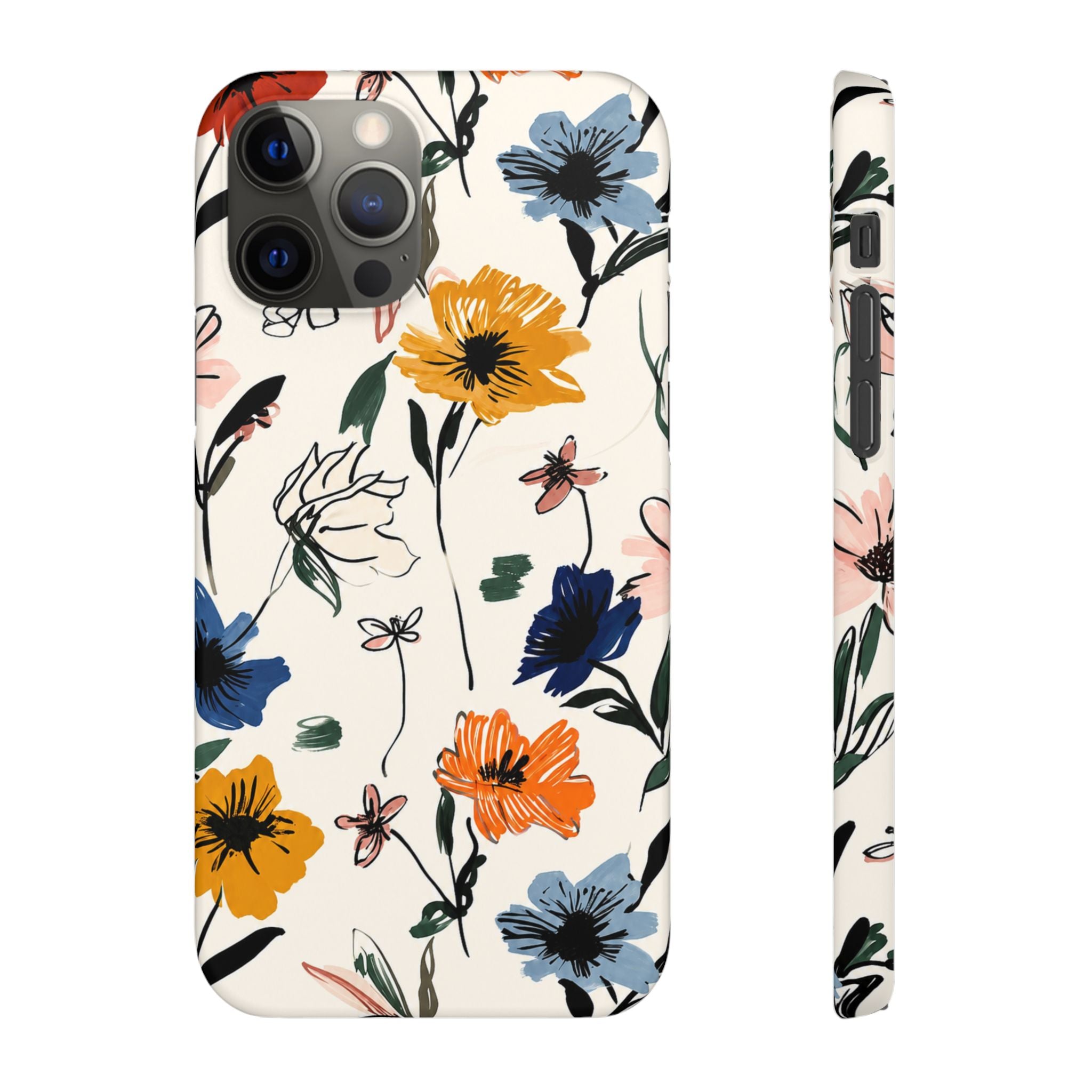 Wildflower Sketch Phone Case