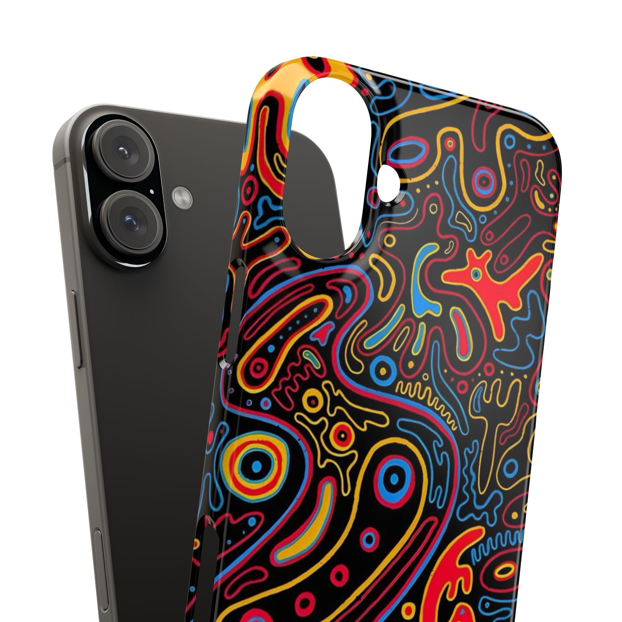Neon Maze Phone Case