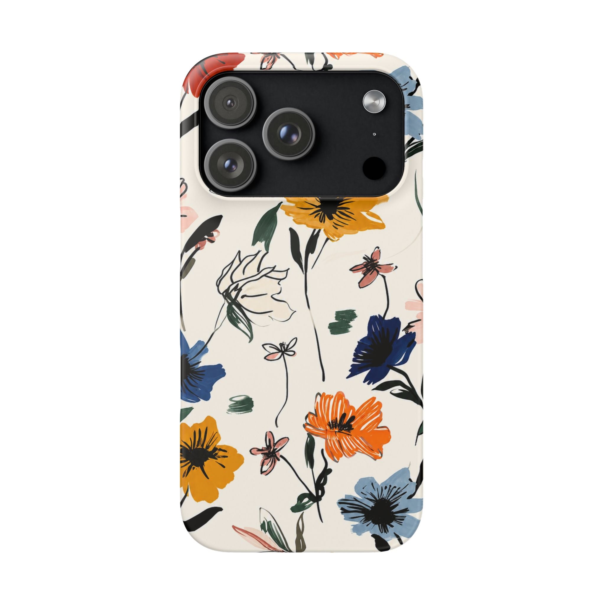 Wildflower Sketch Phone Case