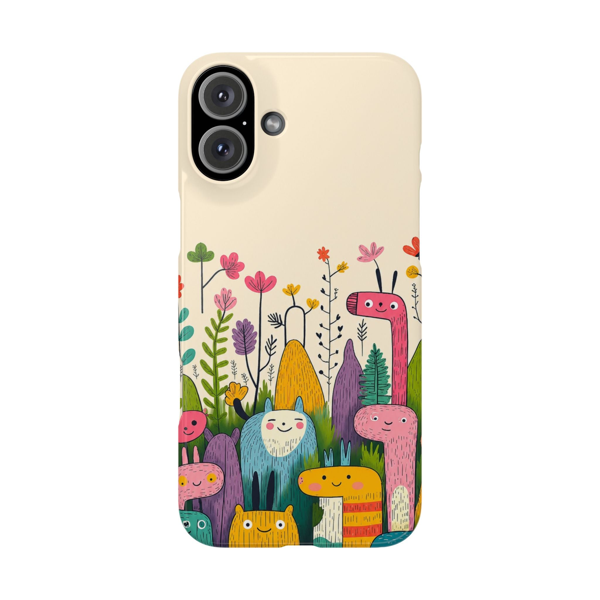 Cute Monster Garden Phone Case