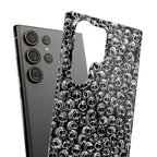Black and White Skull Pattern Phone Case