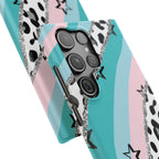Pastel Leopard Print Glitter Phone Case