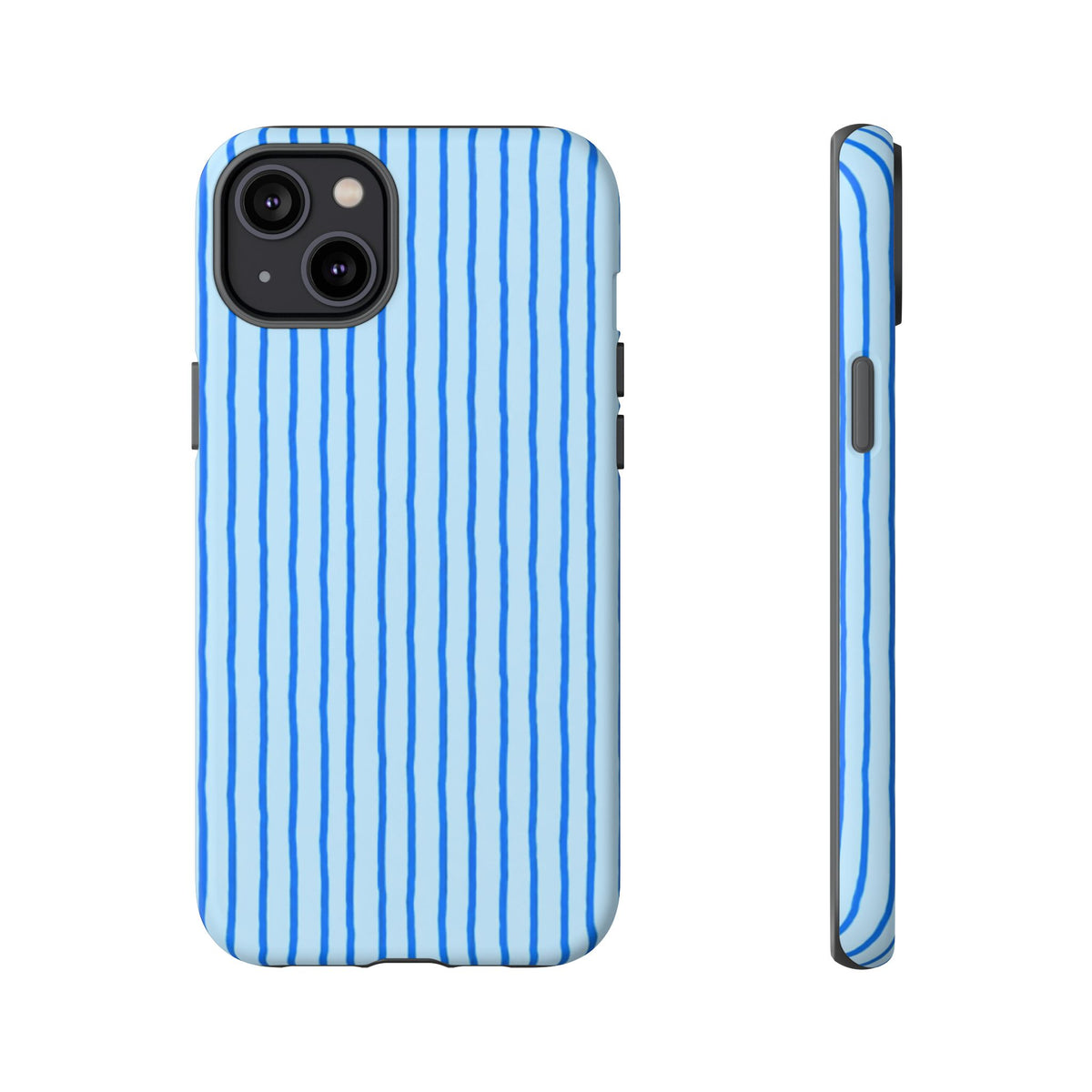 Blue Wavy Lines Phone Case