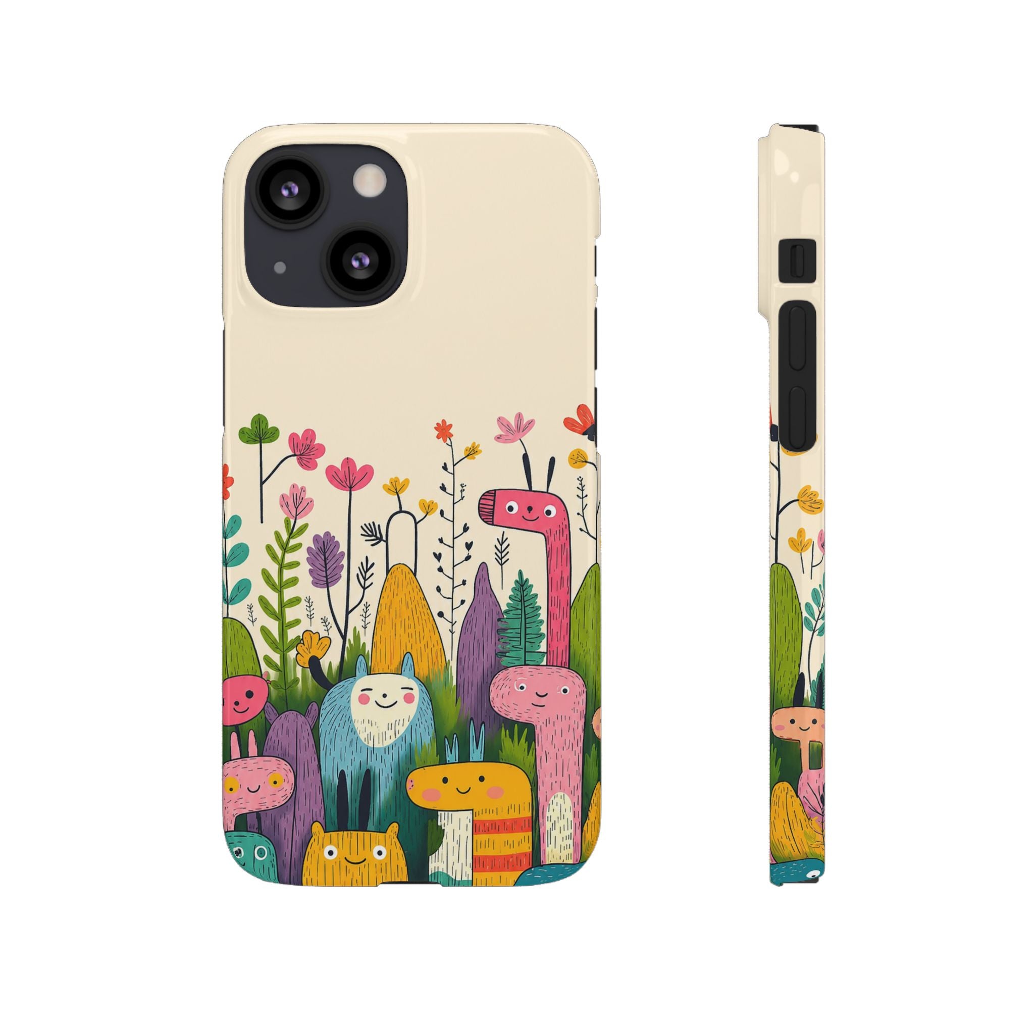 Cute Monster Garden Phone Case