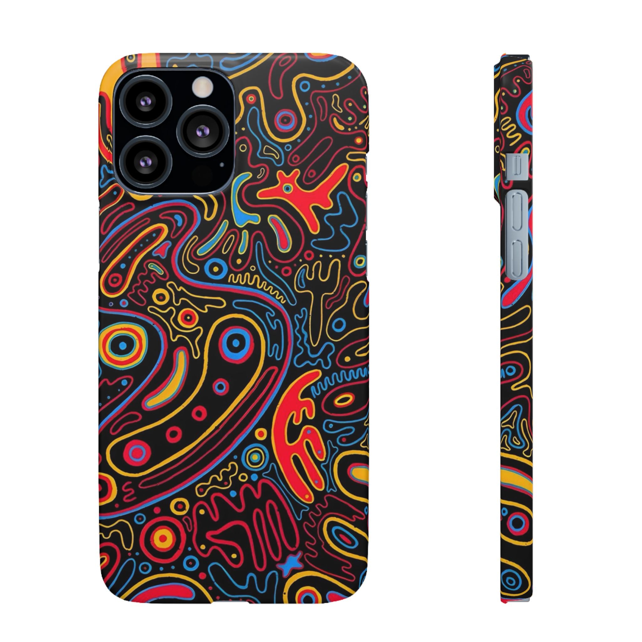 Neon Maze Phone Case