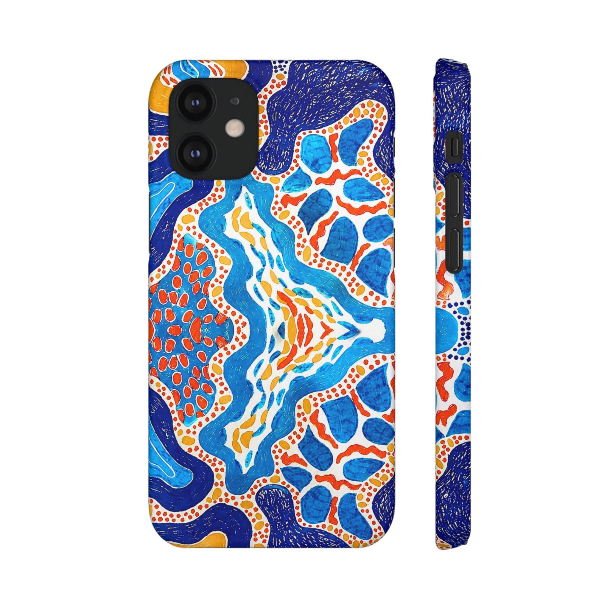 Abstract Blue Pattern Phone Case