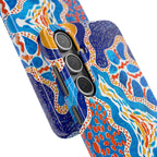 Abstract Blue Pattern Phone Case