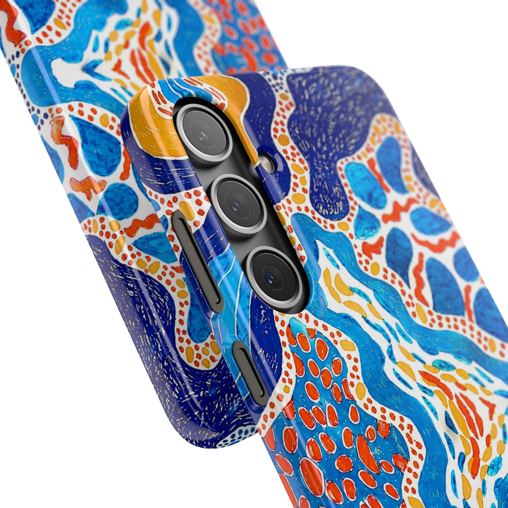 Abstract Blue Pattern Phone Case