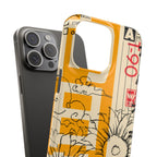 Retro Cassette Floral Phone Case