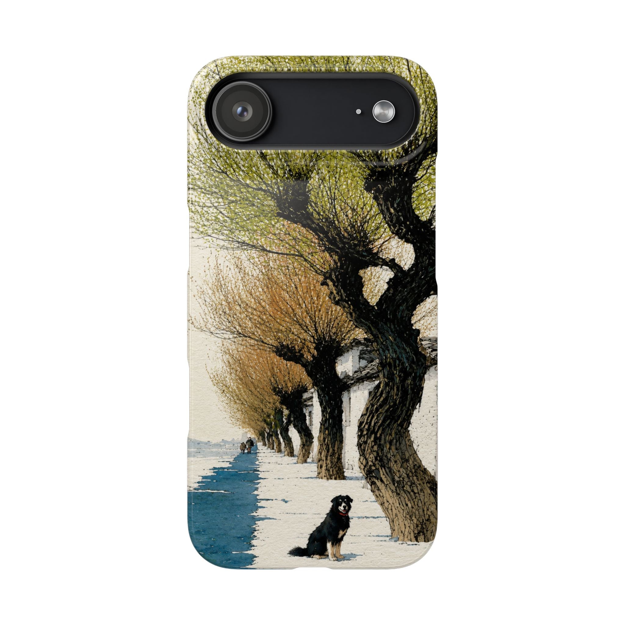 Serene Willow Landscape Phone Case