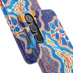 Abstract Blue Pattern Phone Case