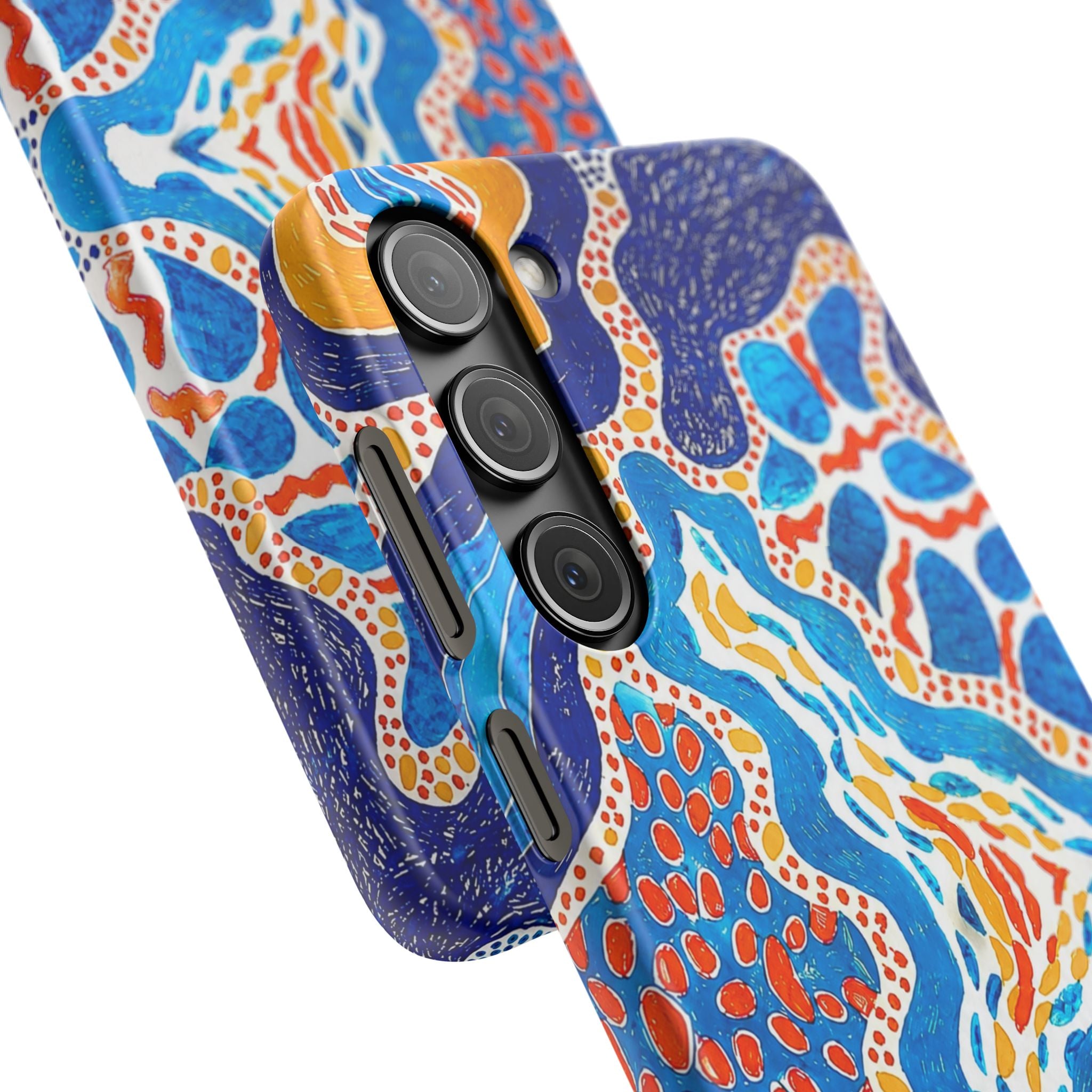 Abstract Blue Pattern Phone Case