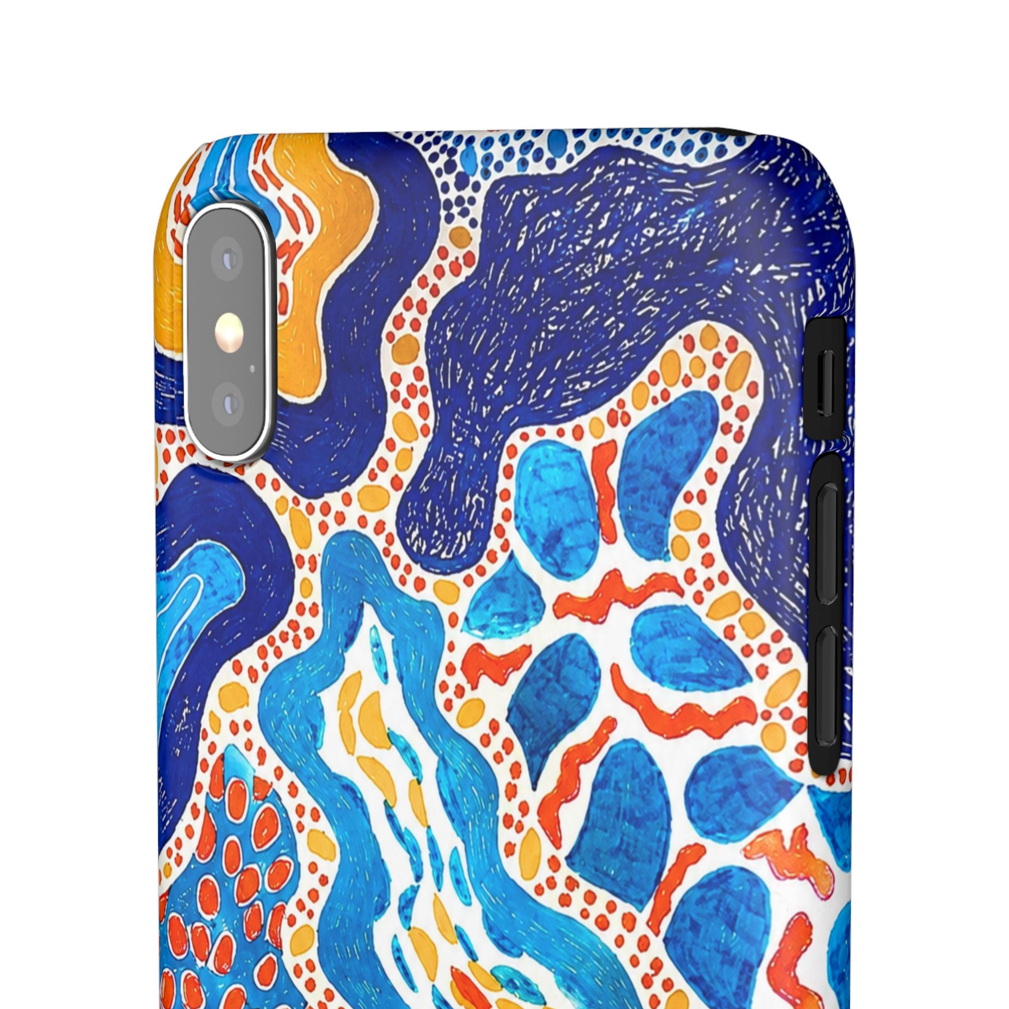 Abstract Blue Pattern Phone Case