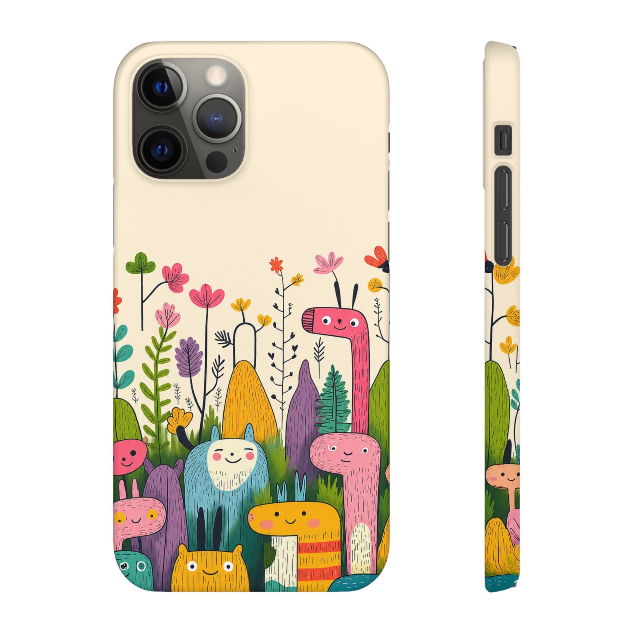 Cute Monster Garden Phone Case