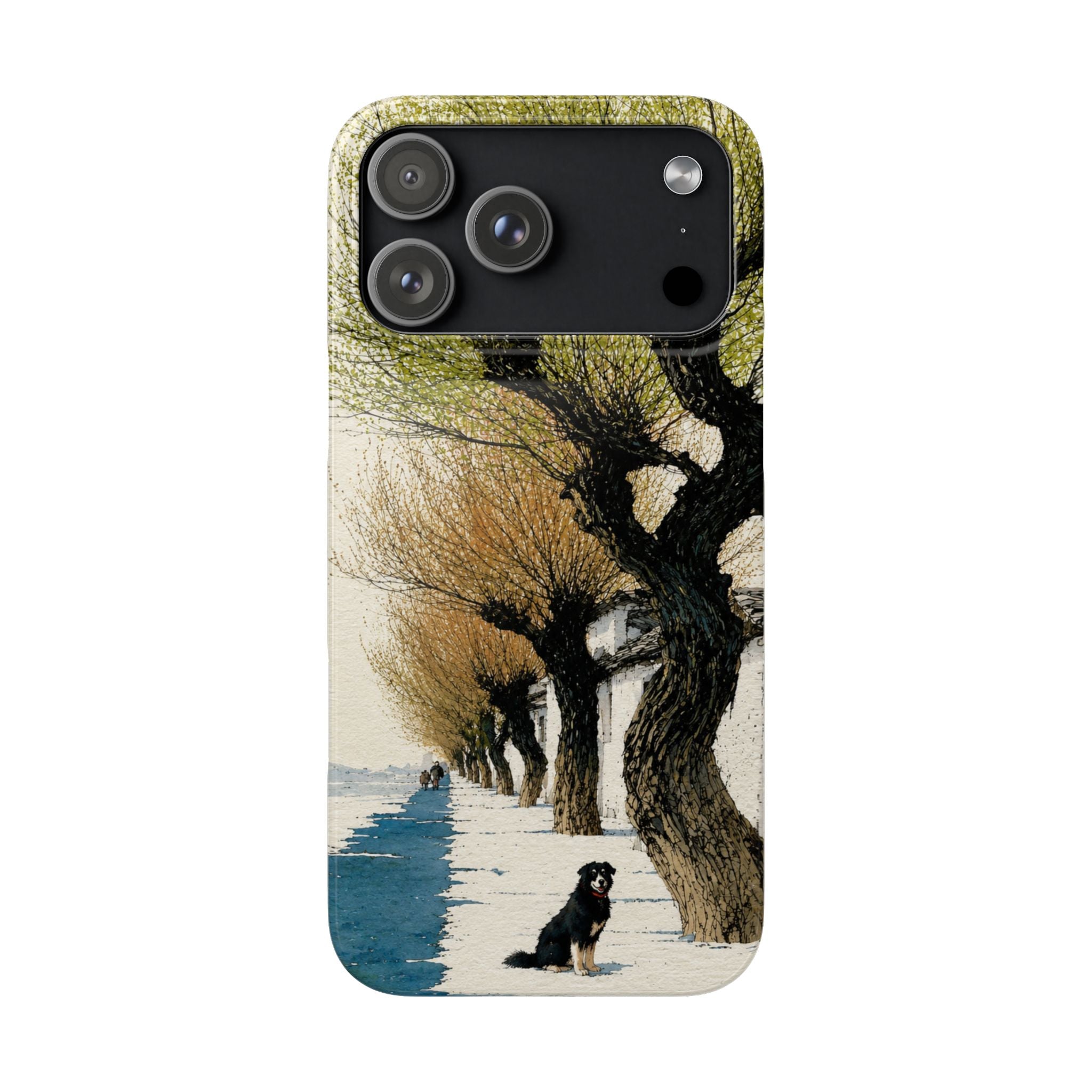 Serene Willow Landscape Phone Case