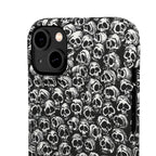 Black and White Skull Pattern Phone Case
