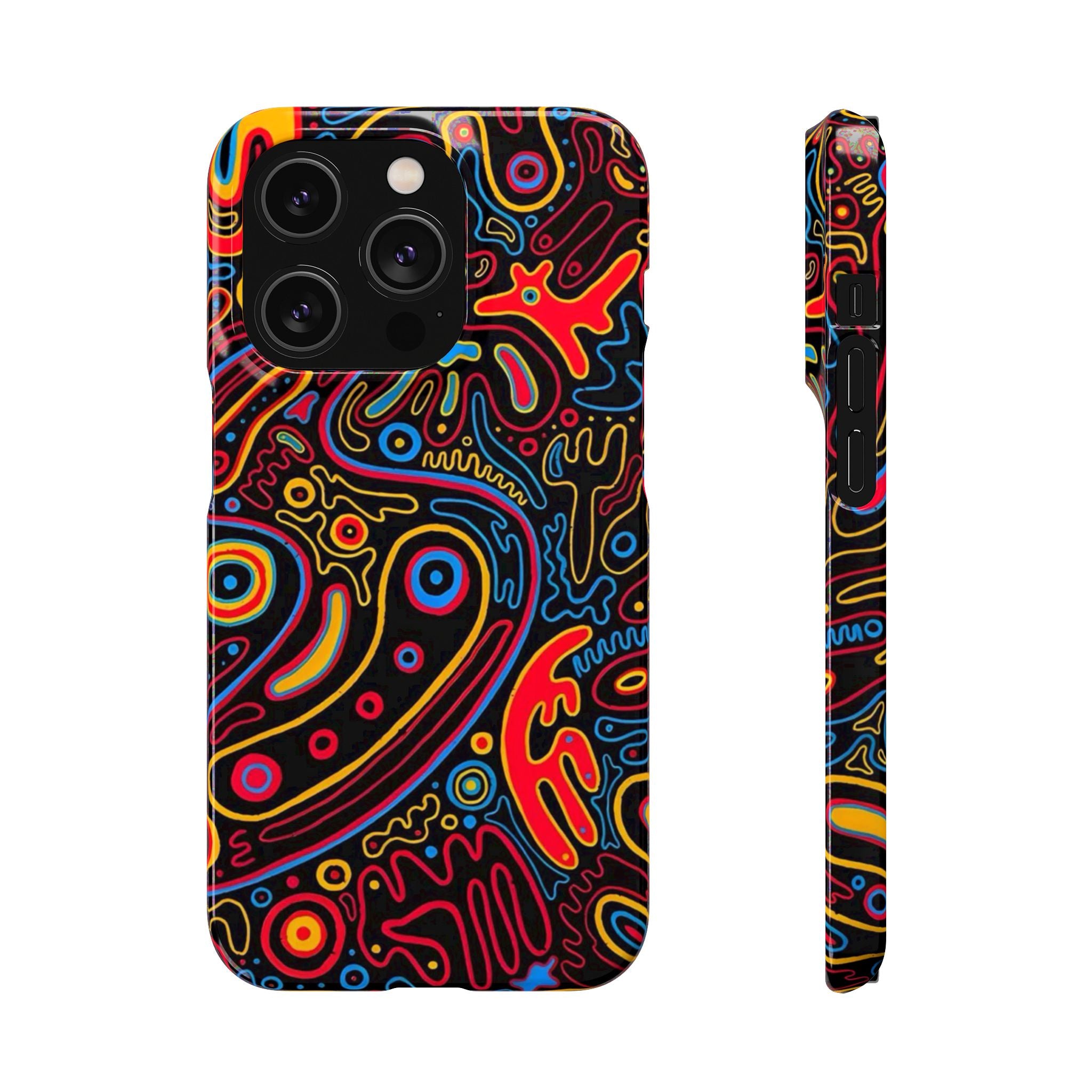 Neon Maze Phone Case