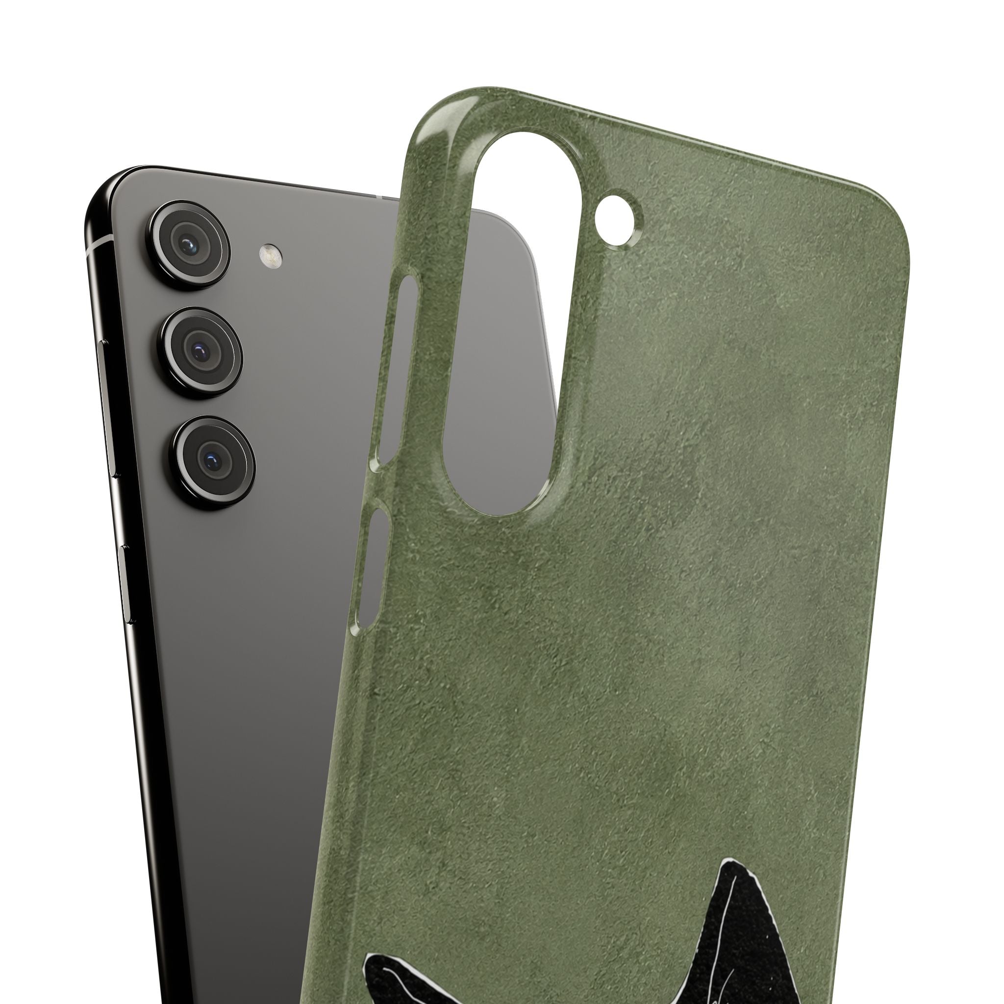 Grumpy Black Cat Phone Case