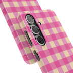 Pink Gingham Phone Case