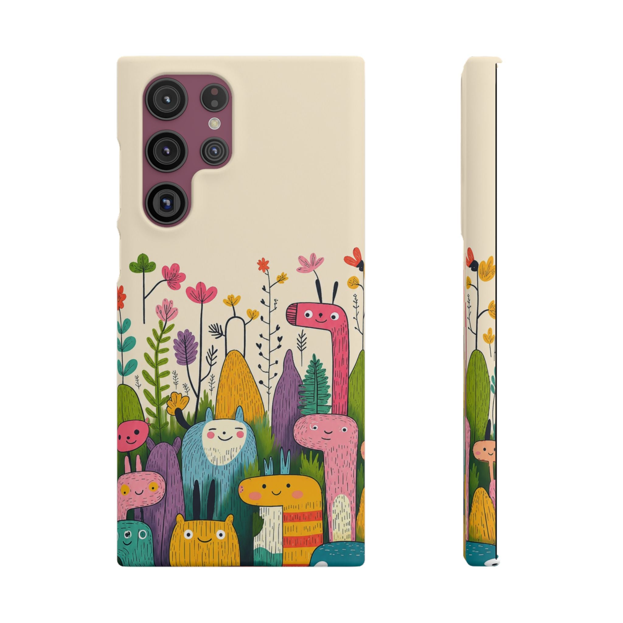 Cute Monster Garden Phone Case