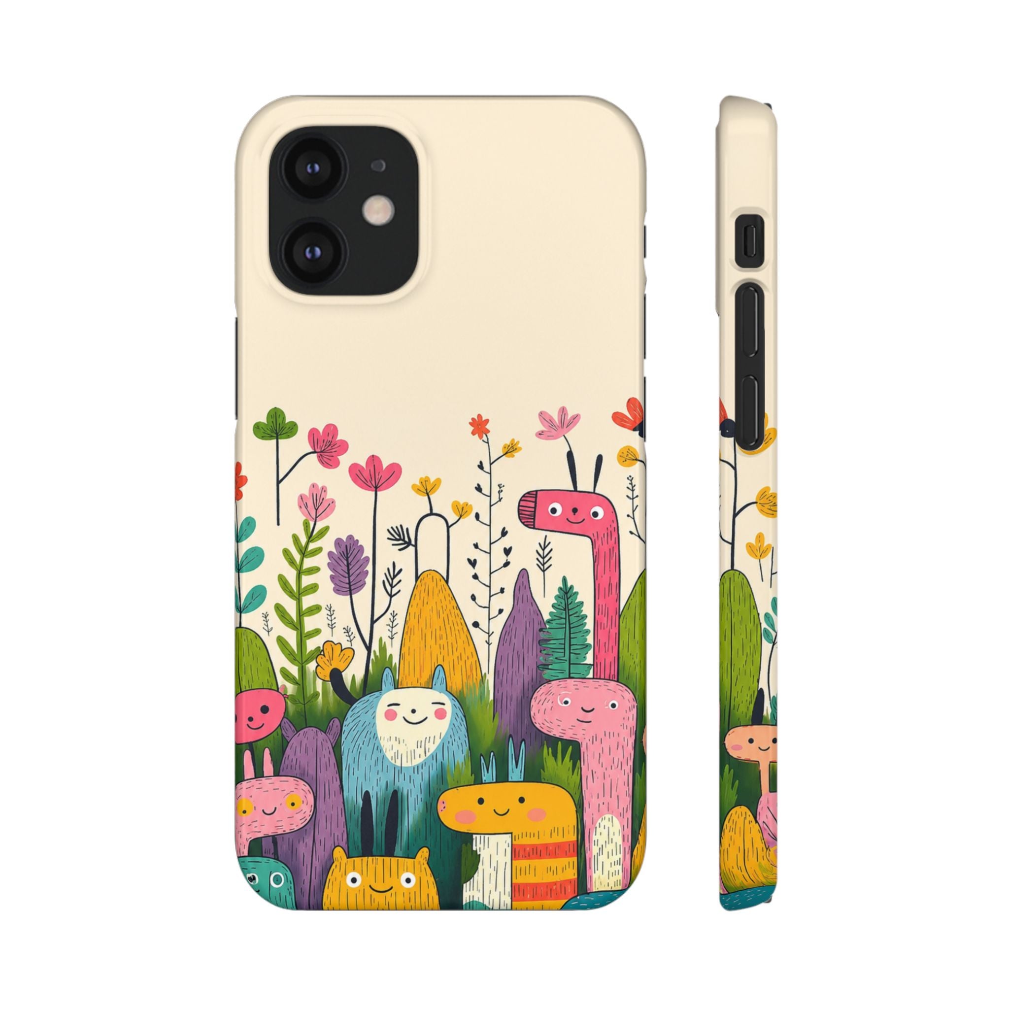 Cute Monster Garden Phone Case