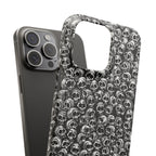 Black and White Skull Pattern Phone Case