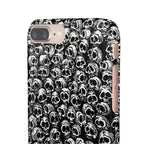 Black and White Skull Pattern Phone Case