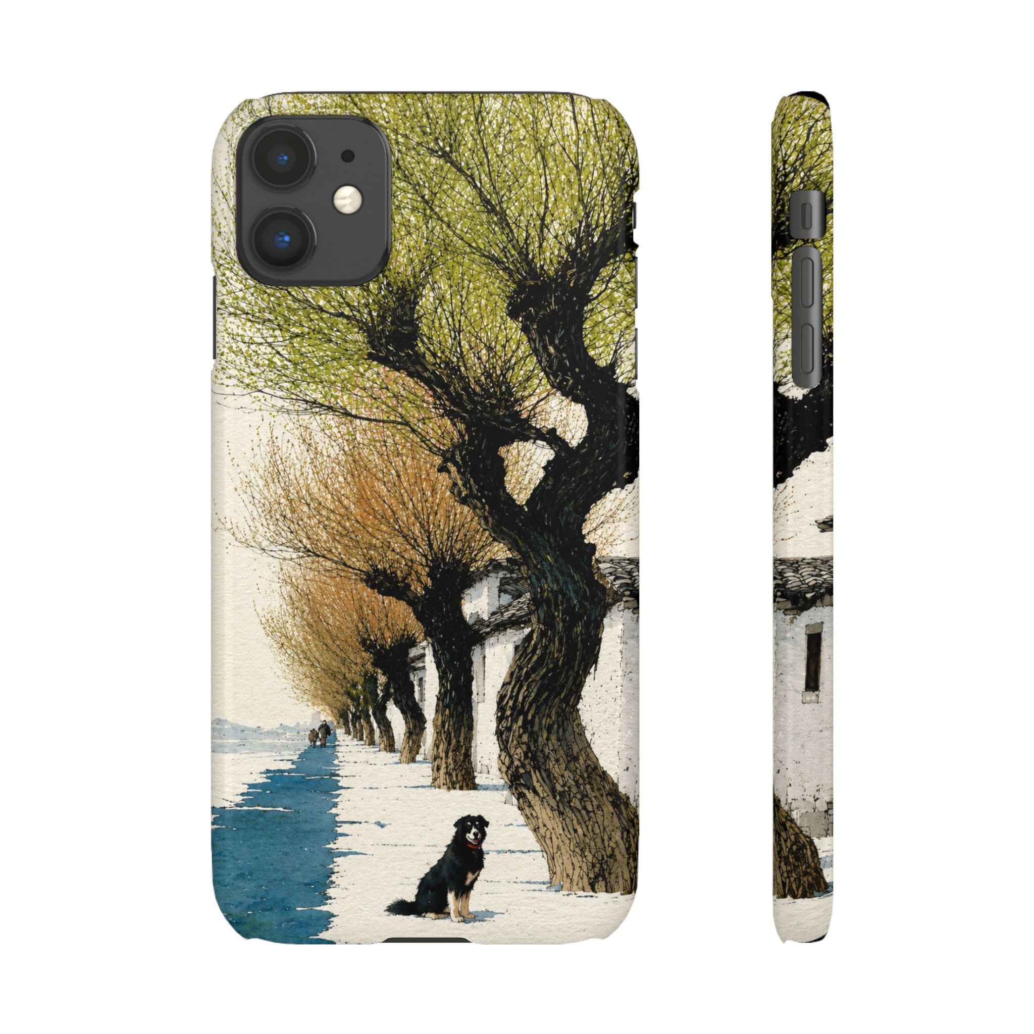 Serene Willow Landscape Phone Case