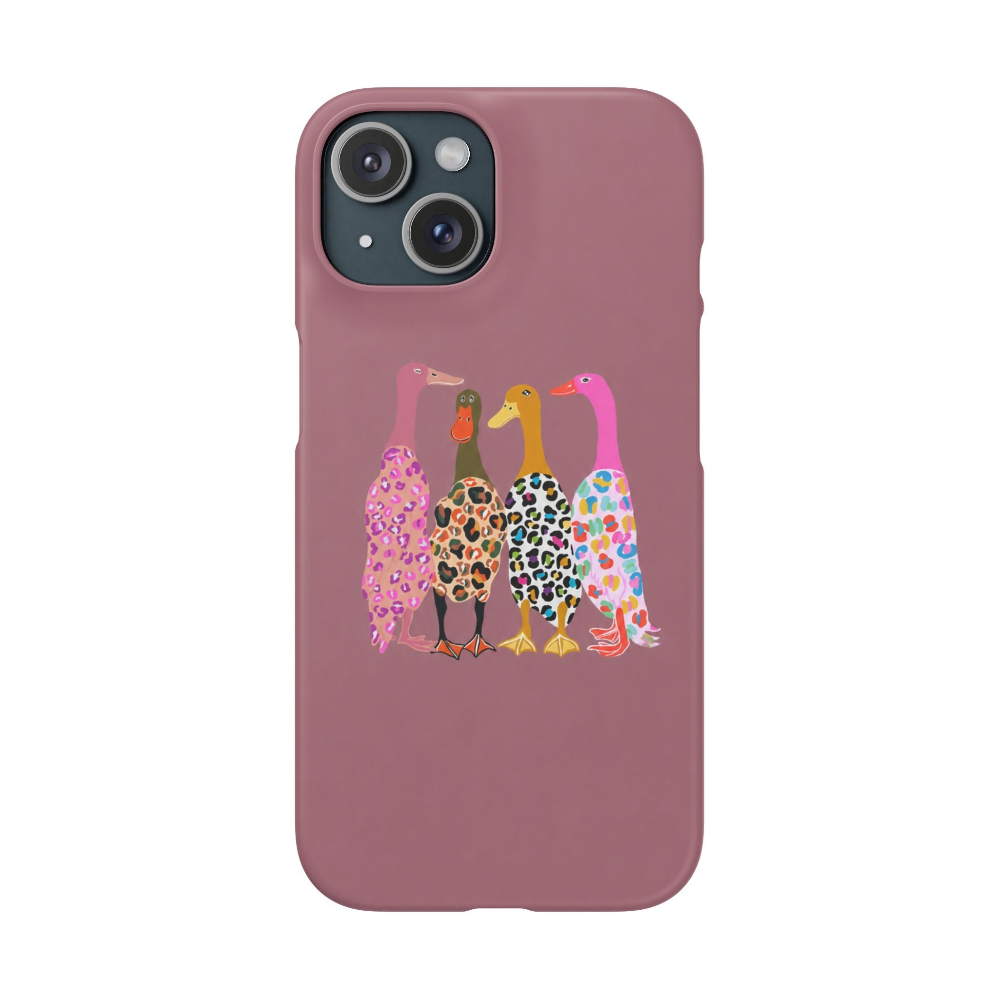 Colorful Leopard Ducks Phone Case