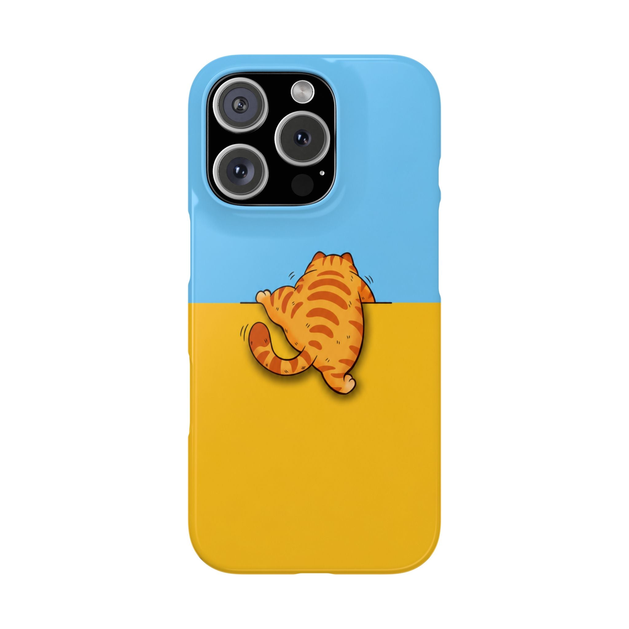Peekaboo Orange Cat Phone Case