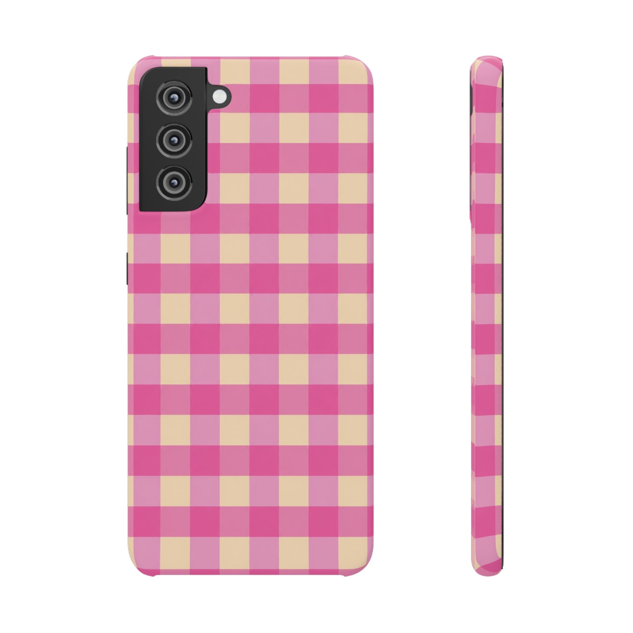 Pink Gingham Phone Case