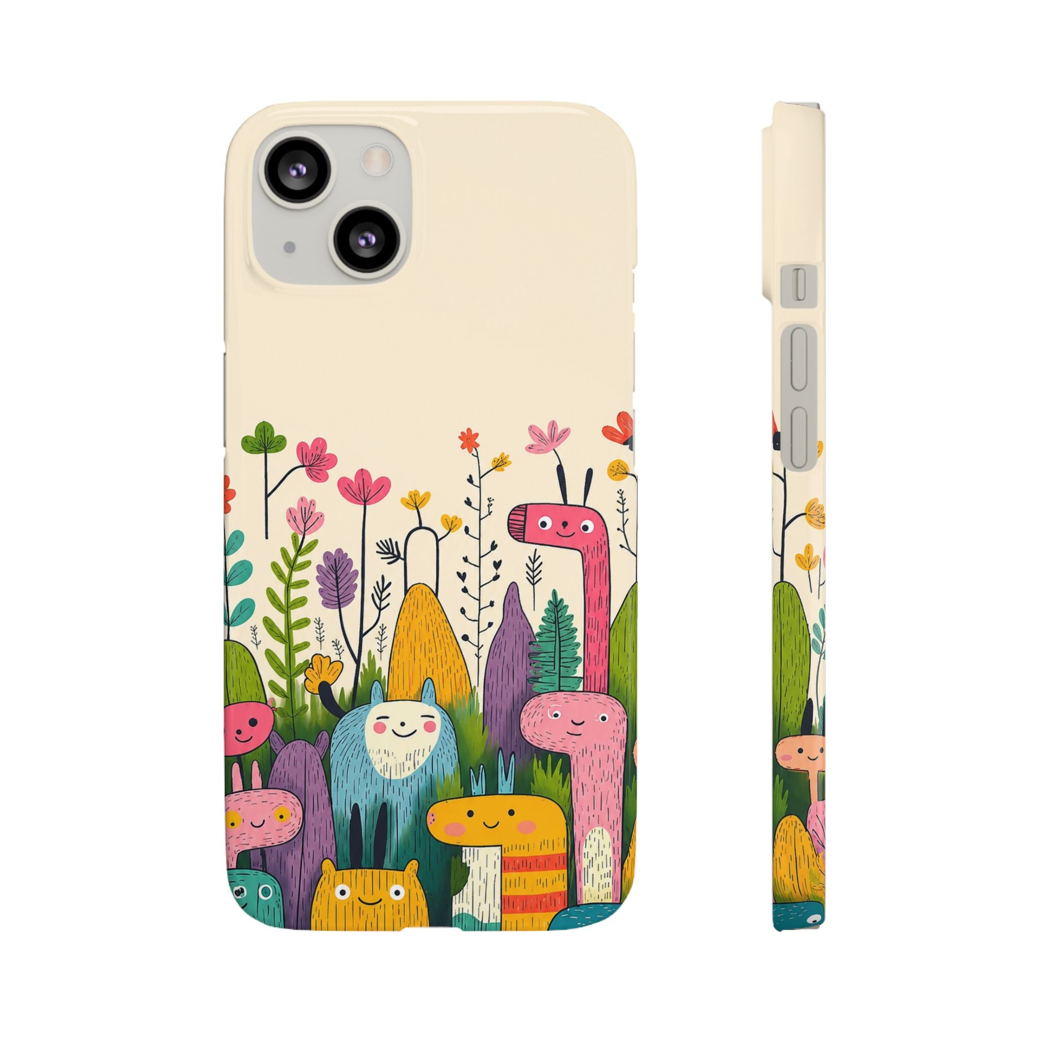 Cute Monster Garden Phone Case