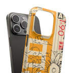 Retro Cassette Floral Phone Case