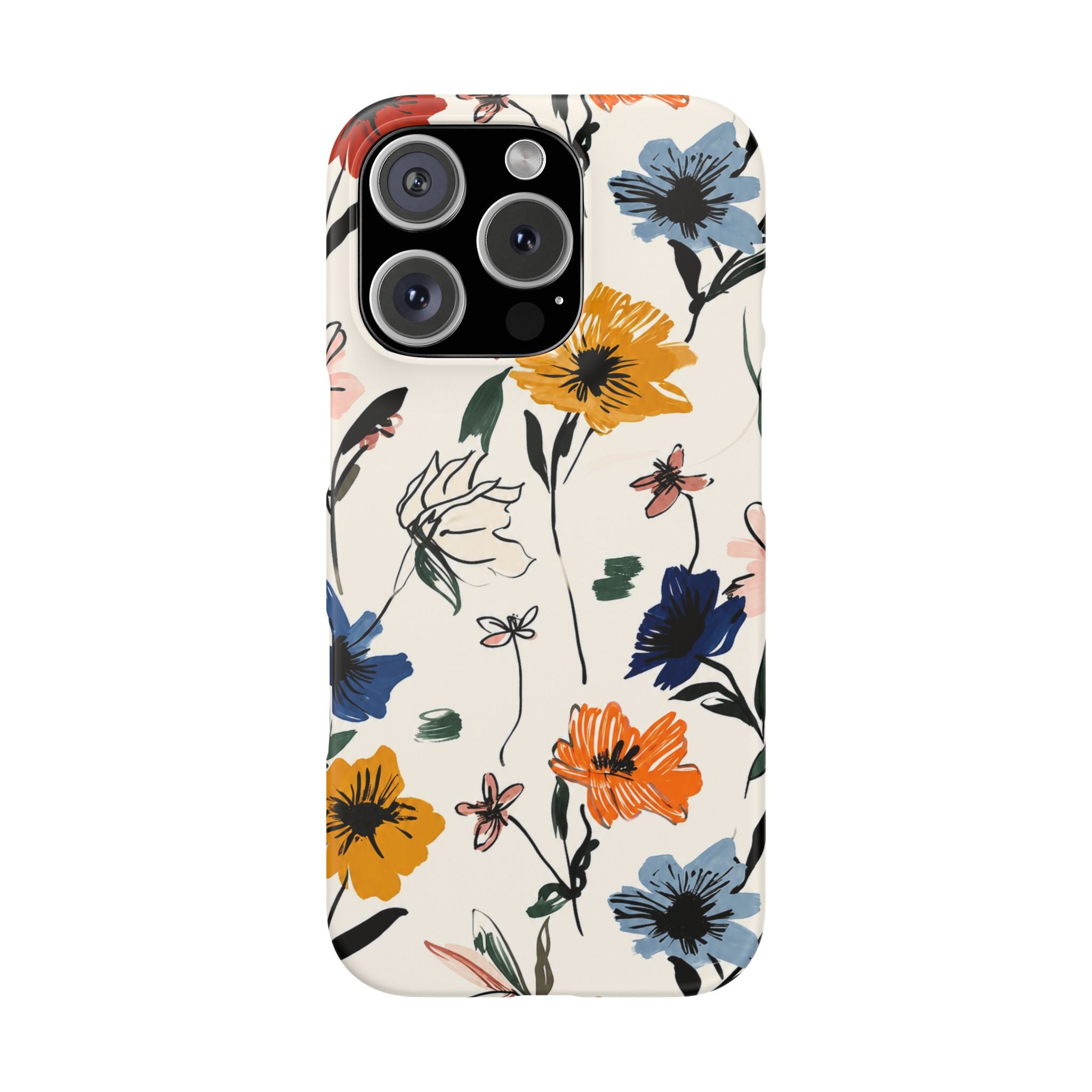 Wildflower Sketch Phone Case