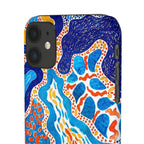 Abstract Blue Pattern Phone Case
