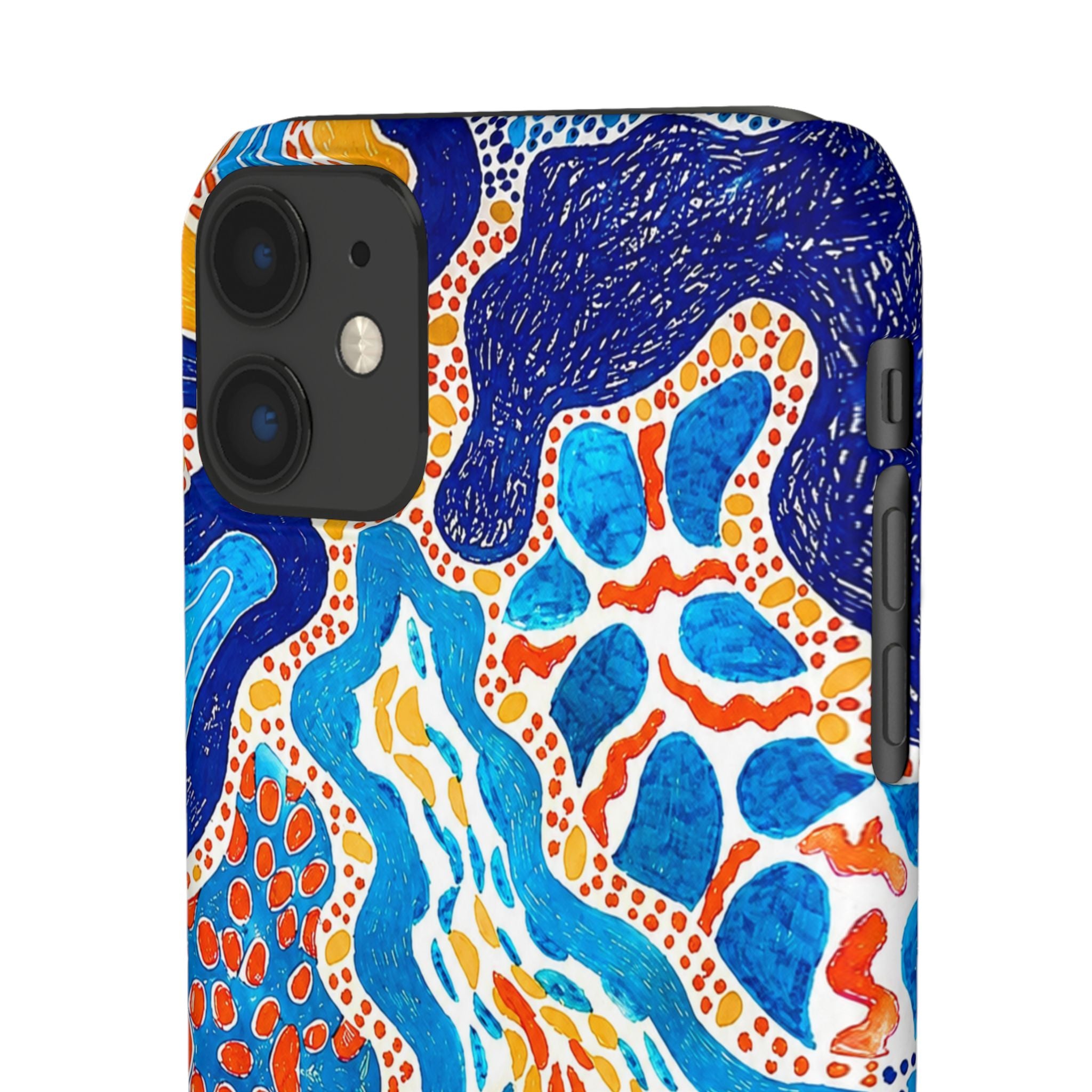 Abstract Blue Pattern Phone Case