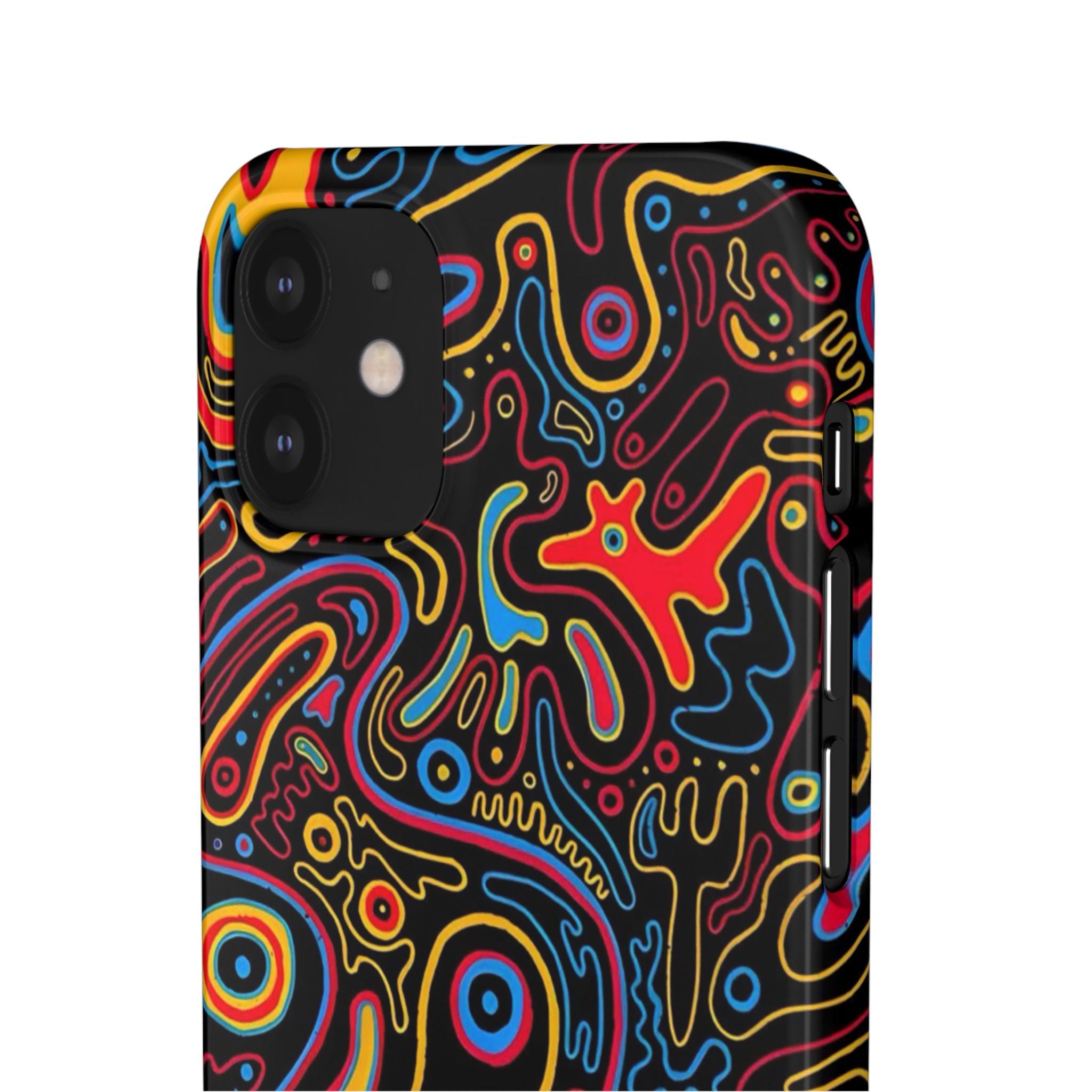 Neon Maze Phone Case