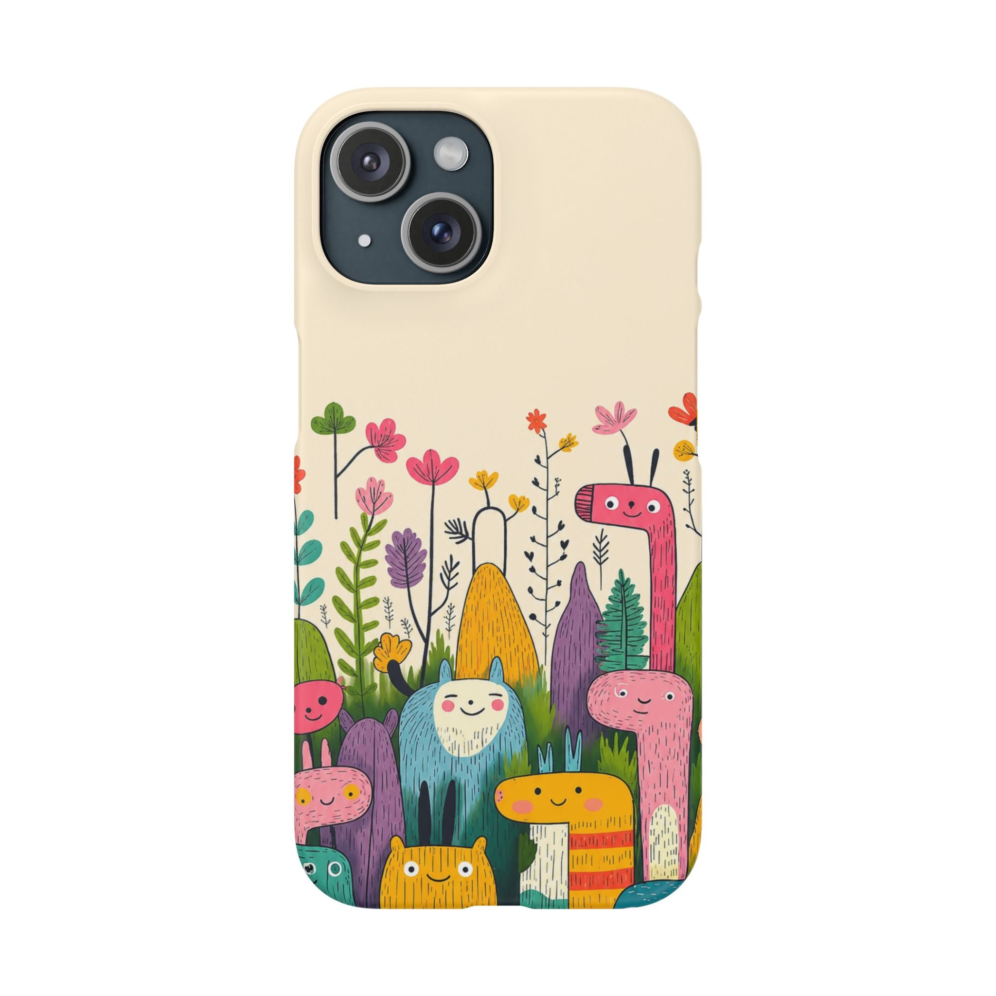 Cute Monster Garden Phone Case