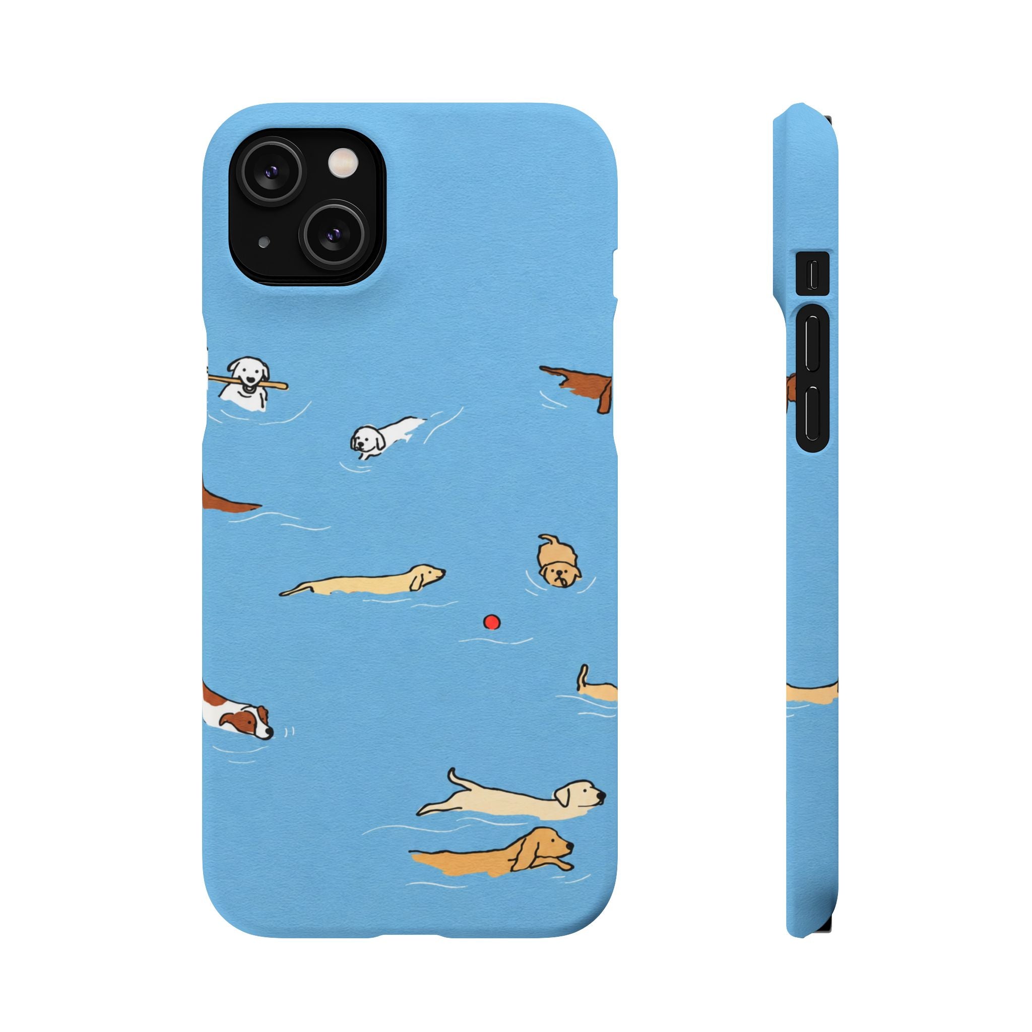 Swimming Dogs Phone Case