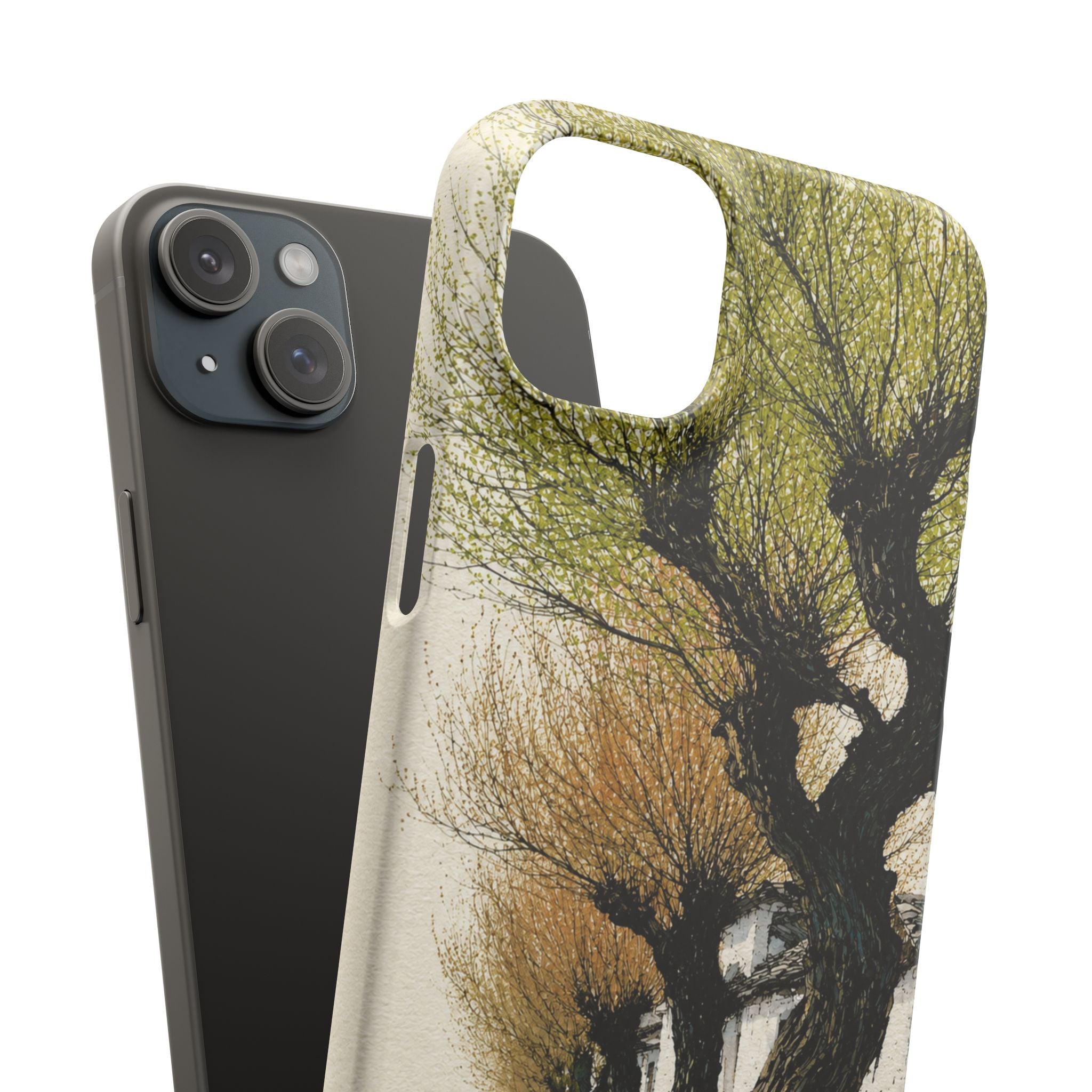 Serene Willow Landscape Phone Case