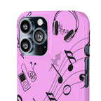 Pink Music Notes Phone Case