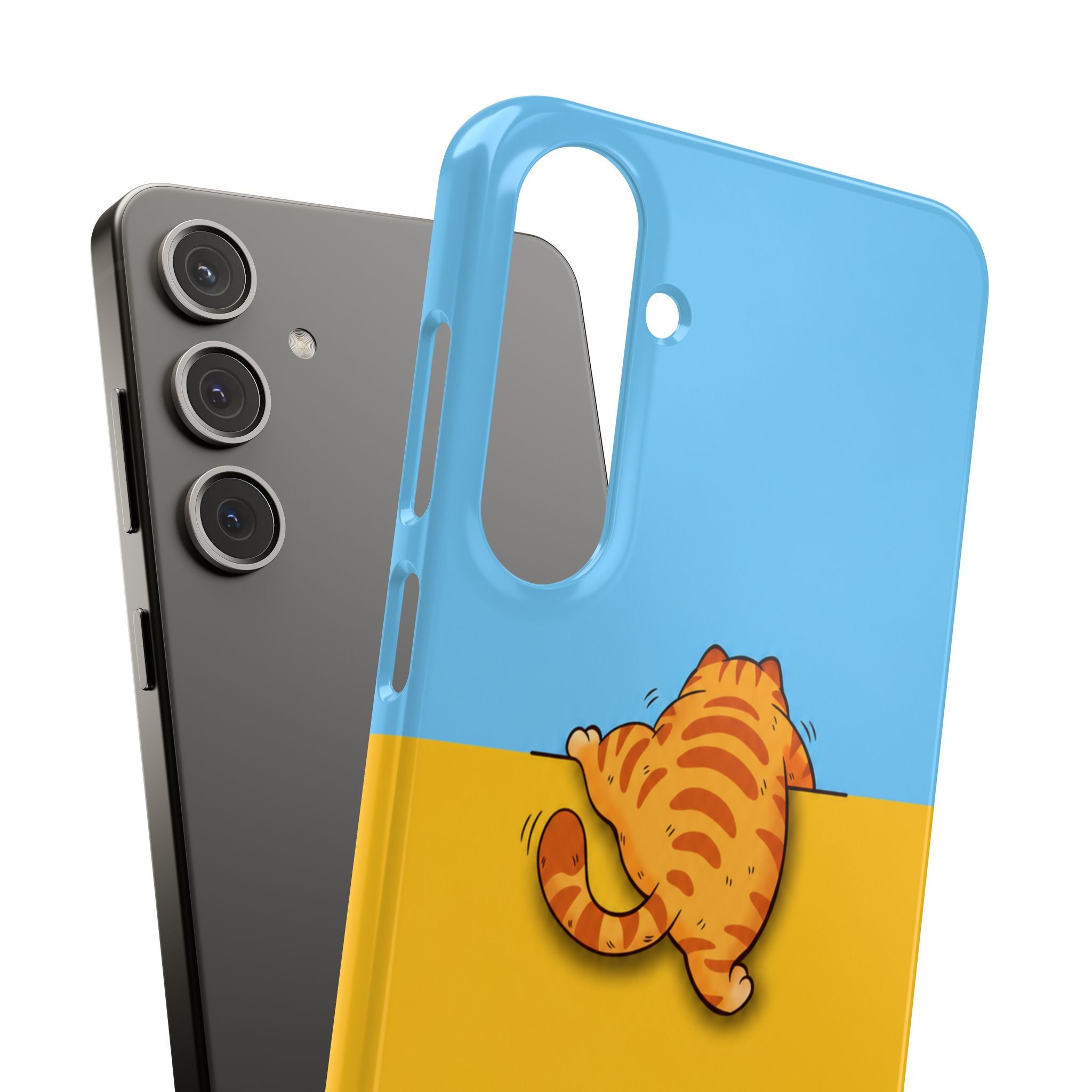 Peekaboo Orange Cat Phone Case
