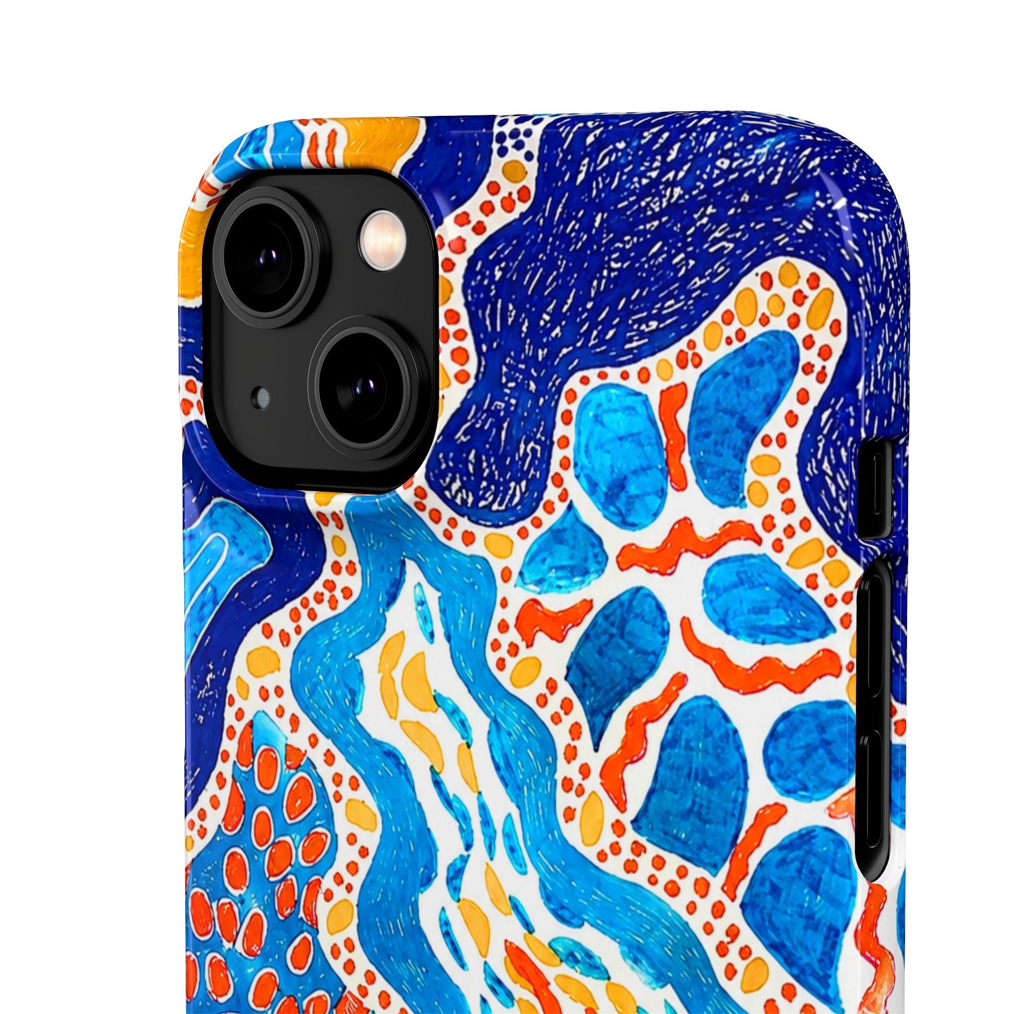 Abstract Blue Pattern Phone Case