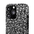 Black and White Skull Pattern Phone Case