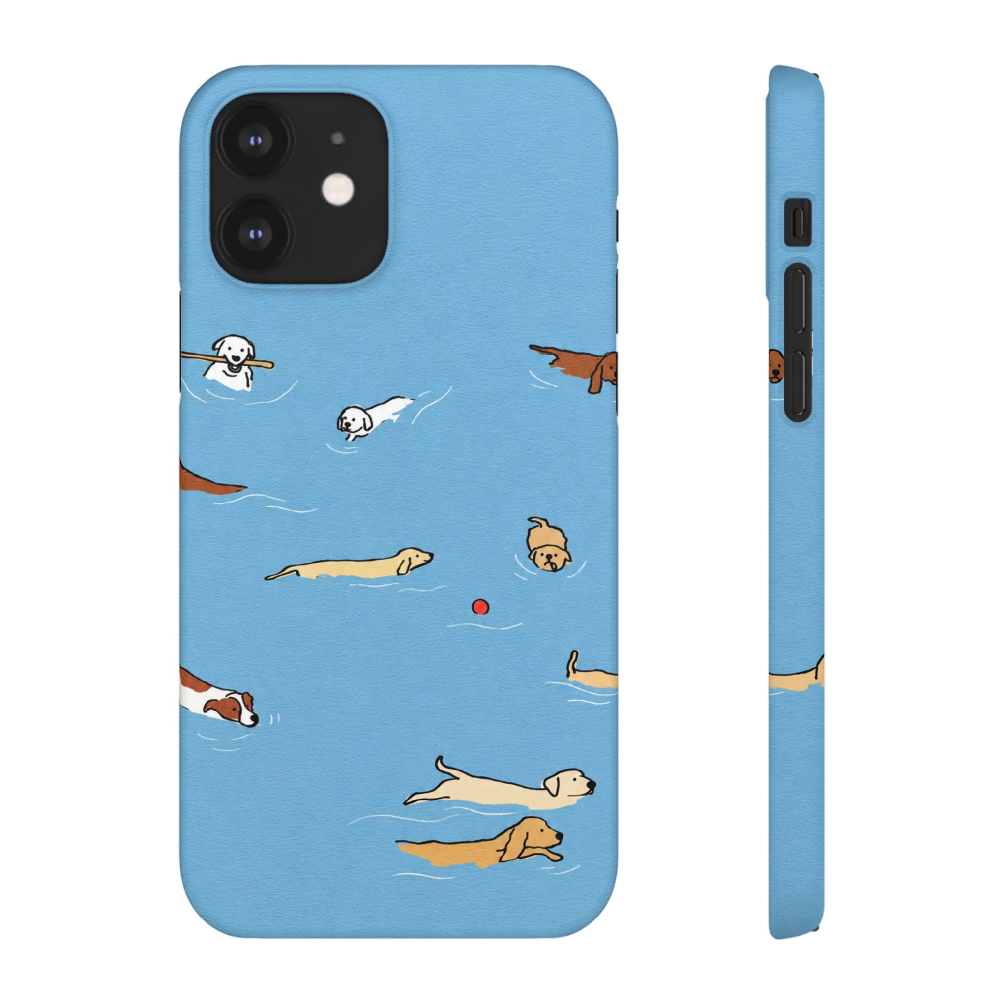 Swimming Dogs Phone Case