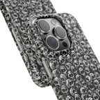 Black and White Skull Pattern Phone Case