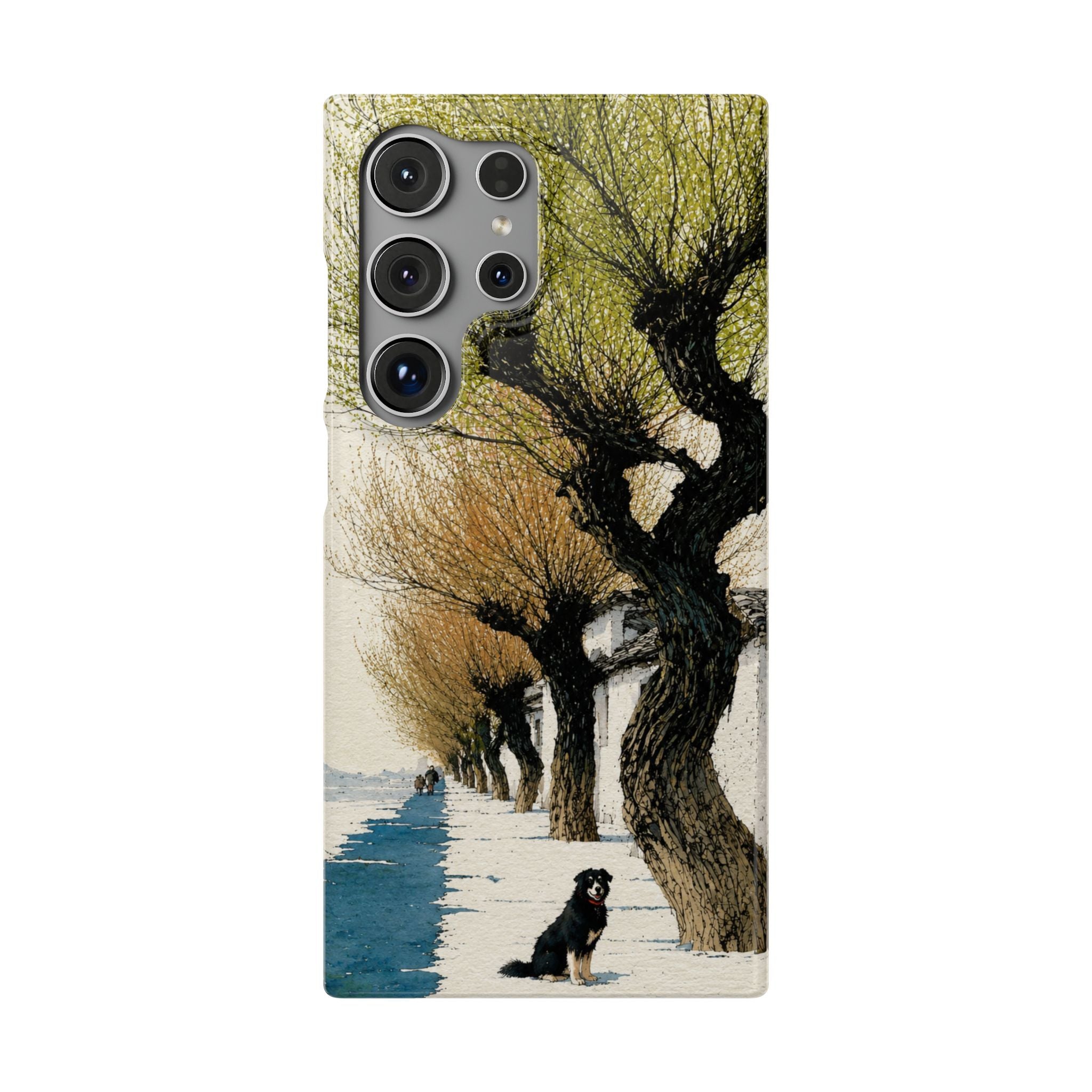Serene Willow Landscape Phone Case